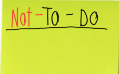Die Not-To-Do Liste und die Macht der Gewohnheit