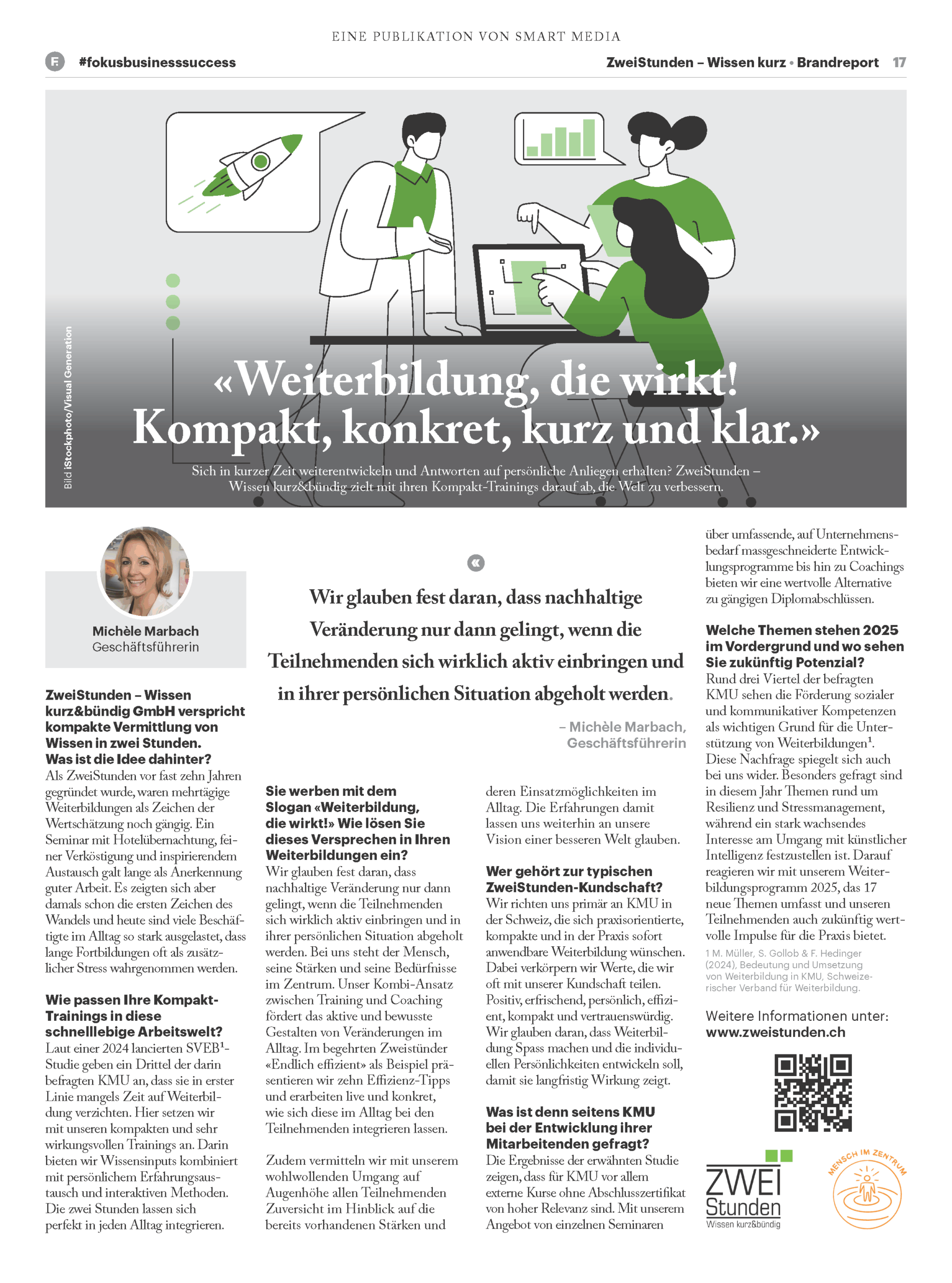 Weiterbildung, die wirkt! Kompakt, konkret, kurz klar.